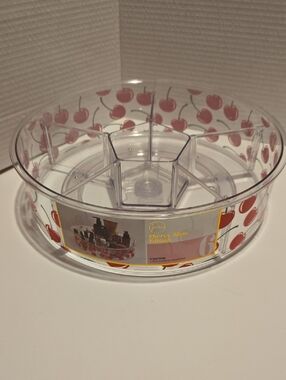 Cherry Bliss 6-Section Clear Rotating Organizer